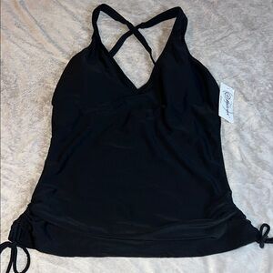 Halcurt Black Women's Tankini Top